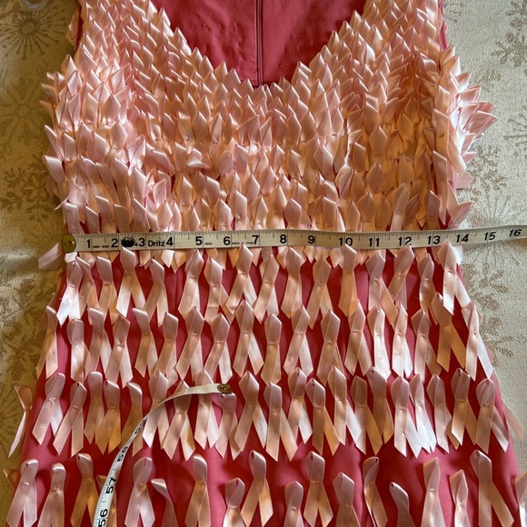 Women's Custom Breast Cancer Awareness Pink Ribbon Sleeveless Mini Dress Size S - Picture 7 of 9
